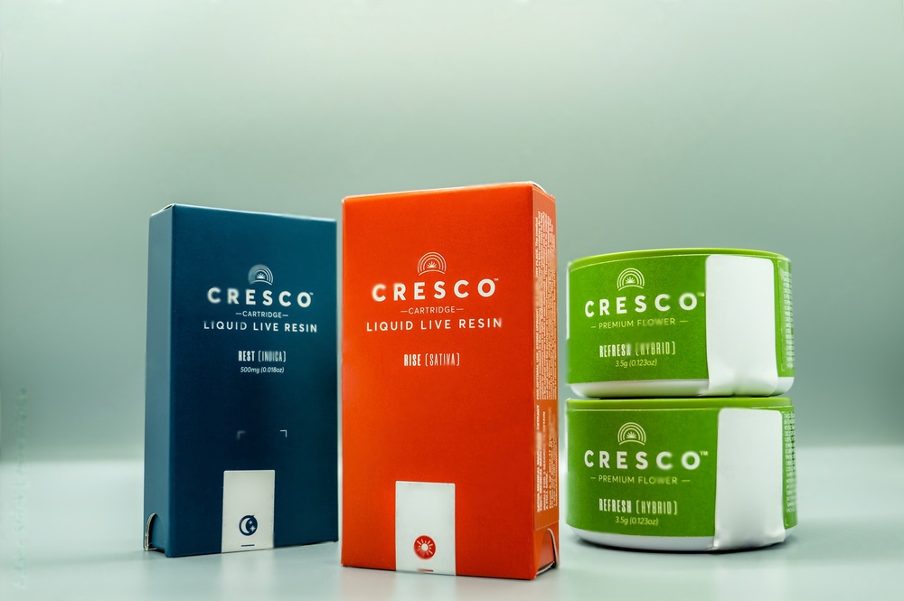 Cresco Lab Colorful Cannabis Packaging